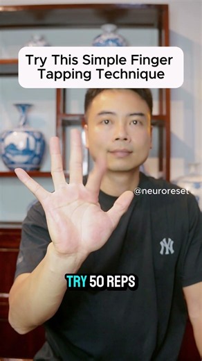 Try This Simple Finger Tapping Technique #neuroreset
