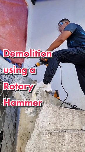 Demolition with Ingco Rotary Hammer