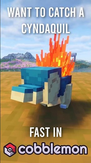 How to Find Cyndaquil FAST in Cobblemon 1.7! #cobblemon #minecraft #pokemon