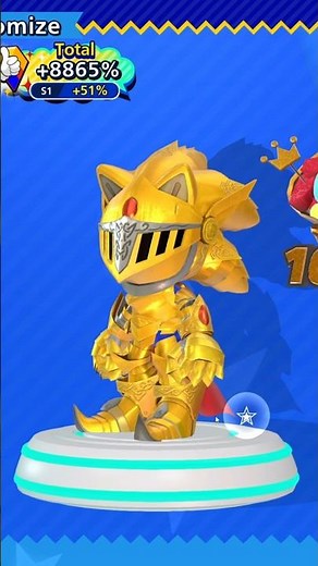 Excalibur Sonic / Skin Short Showcase / Sonic Rumble #sonicrumble #sonicthehedgehog #skinshowcase