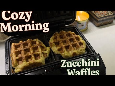 Cozy Morning Routine | Healthy Breakfast | Zucchini Waffles Recipe #cozymorning #morningroutine