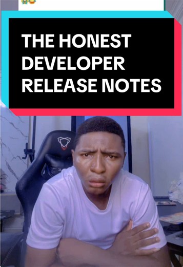 Want to Laugh and Learn as a Techie daily? Follow me! Context: An honest developer admits that their updates includes new bugs to be fixed in a future update 😂 #vibecoding #developerlife #techmemes #codinghumor #programmer