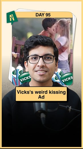 Anurag Bansal | Crazy ads: Day 95/100 Vicks once created a super funny ad showing two people kissing - and it somehow made complete sense for their brand!... | Instagram