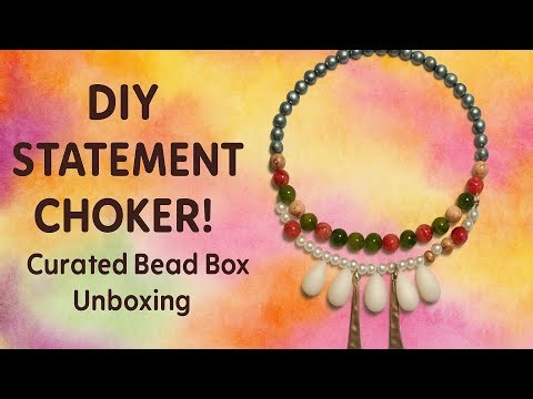 Curated Bead Box: Winter Vineyard - Watch Me Turn It Into a Bold Boho Choker!