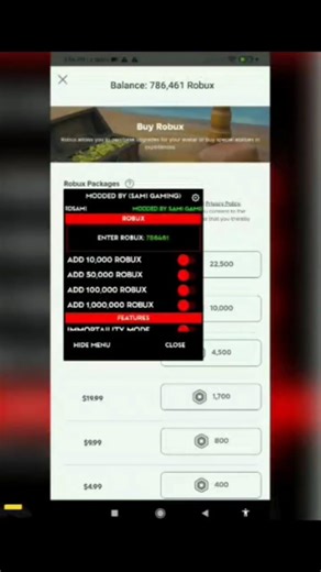 Roblox Mod Apk - Roblox Mod Menu Apk (Unlimited Robux) Legal way #shorts #roblox