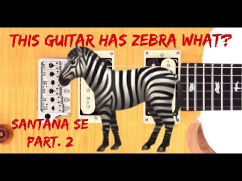 This guitar has zebra what? PRS LICENSED SANTANA SE PART. 2