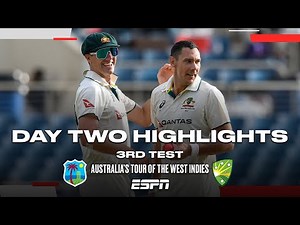 Day 2 Highlights 3rd Test Australia vs. West Indies | #Cricket