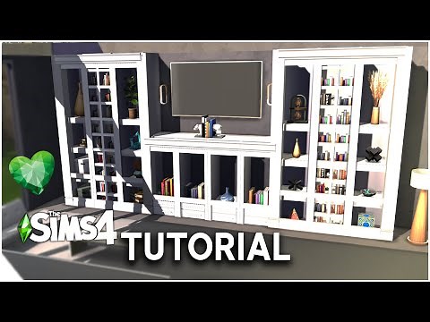 Sims 4 Custom Shelf Tutorial: NEW Decor To The Max Kit! [NO CC] | Kate Emerald