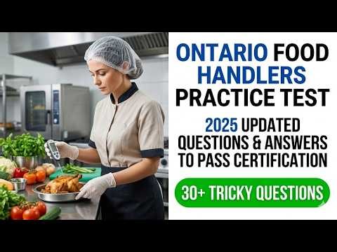 Ontario Food Handlers Practice Test 2026 Updated Questions and Answers