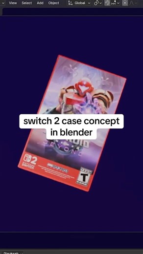 nintendo switch 2 case concept in blender #blender3d #blender #nintendoswitch2