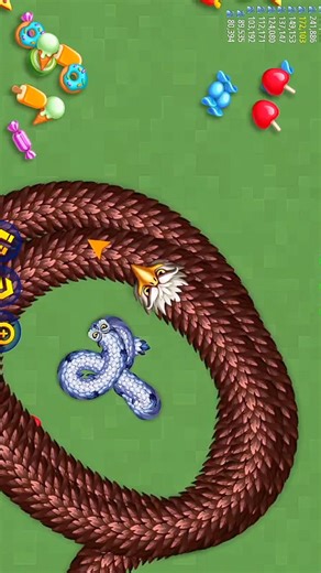 Wormszoneio magic gameplay! ☠️💯😂#snakezone #wormszone #shortsfeed #foryou