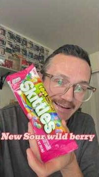 New Sour Wildberry Skittles taste test! @skittles #candyreview #sourcandies #tastetest