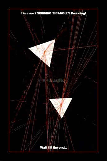 This Spinning Triangle Animation Will Blow Your Mind! #satisfying #viral #simulation