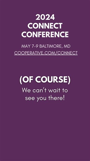 In a few weeks, co-op communicators from across the country will gather in Baltimore, MD for the 2024 Connect Conference. Connect is the go-to conference for co-op communications, marketing and member services professionals. We have so many great things planned, and (of course) we can’t wait to see you there! #NRECAConnect | NRECA