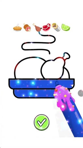 How to draw Satisfying Food Art for kids #shortvideo #forkids #howtodraw