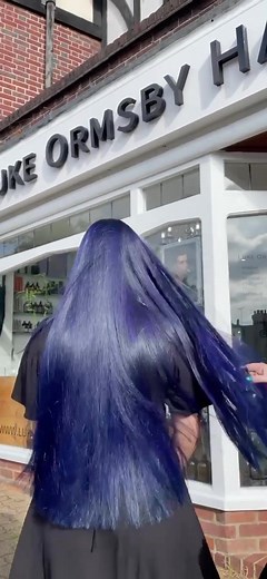 Dark Blue Long Hair Inspiration | Manic Panic After Midnight