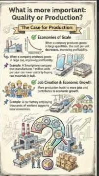 Effects of production in manufacturing: Economy of scale, jobs. #quality,#productivity,#leansixsigma