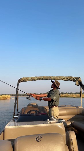 Fishing thrills, wildlife wonders, and golden sunsets with sundowners is how every afternoon on holiday should be spent. 📍 Lower Zambezi #zambezigrande #safari #fishing #tigerfish #tigerfishing #lowerzambezi #zambia #cruise #sunset #fyp #discoverzambia #africansafari