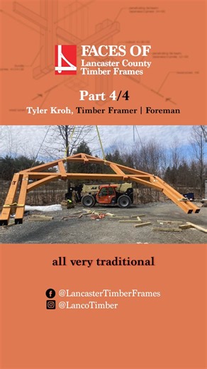 Faces of LCTF - Part 4 of Tyler Tyler played a huge role in a timber frame hybrid that was crafted and raised on Lake Wallenpaupack in PA. Really, the most rewarding things about timber framing and the crew is the flow, commrauderie, and seeing a project go from thoughts and drawings to completion. (We agree Tyler!) #facesoflctf #handcrafted #lancotf #shopflow #lancastercountytimberframes | Lancaster County Timber Frames, Inc.