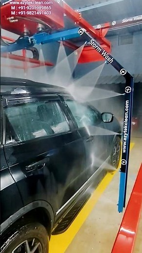 STORM Wash - Touchless Automatic Robotic Double ARM Car Jet Wash Plant with Auto Jet-Foam-Wax Cycle
