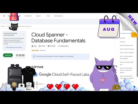 Cloud Spanner - Database Fundamentals| #2025 | #GSP1048 |#qwiklabs |#Solution