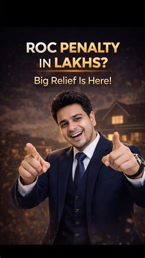 ROC Penalty in Lakhs? Save Thousand Under CCFS 2026 | MCA Relief Explained