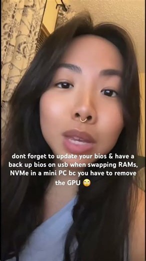 Swapping RAMs and NVMe on a Mini PC? Don’t forget to add a back up BIOS on usb #gaming #pcbuild