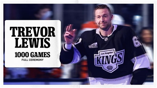 Trevor Lewis' Milestone of 1000 NHL Games Played
