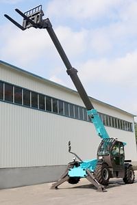 [Hot Item] Wholesale CE ISO TUV RoHS Certified 5t 8t 12t Telescopic Boom Forklift 10.6m 13.8m 20meters Wheel-Driven Telescopic Telehandler for Agriculture Farm Works