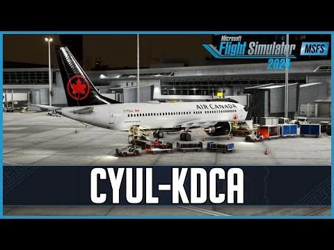 iFly 737 MAX8 for MSFS2024 | Real World Air Canada OPS | Montreal - DCA | NOT a Real Pilot | VATSIM