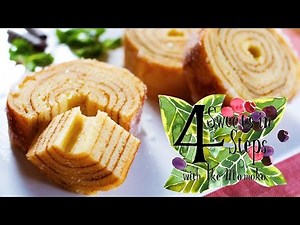 4ステップで出来るおうちバウムクーヘン｜Home Made Baumkuchen in 4 Easy Steps