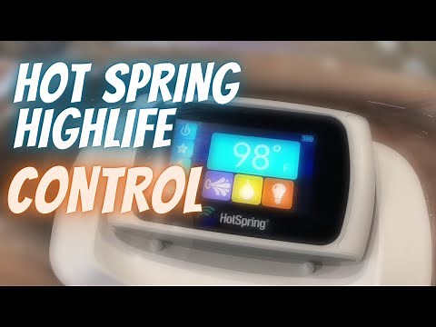 The Controls of the Hot Spring Highlife Series Hot Tub