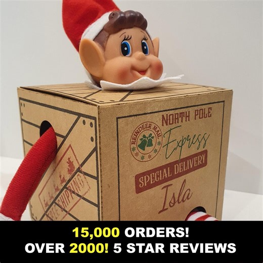 Elf Arrival Box - Etsy UK