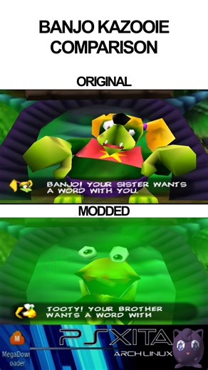 seohainemodz | banjo kazooie original vs modded comparison 2 #fblifestyle #seohaine #seohainemods #romhack #romhacks | Instagram