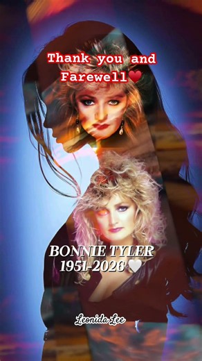Tears for you Ms. Bonnie Tyler #farewell #thankyou #thankyouforthemusic