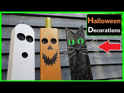 How to Make Wooden Halloween Decorations (Scrap Wood DIY Project)