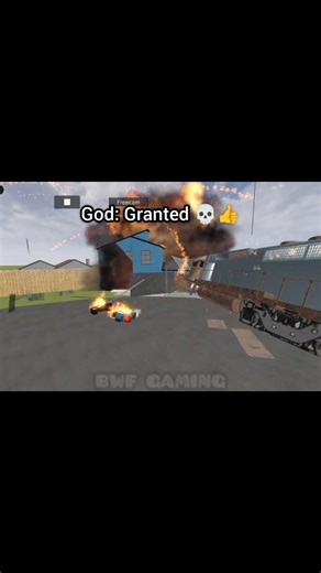 Train Home Delivery 💀| Car Crash Studio | Roblox #shorts #roblox