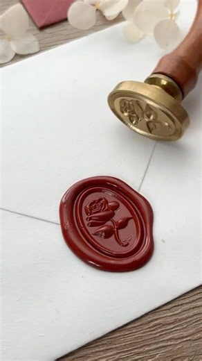 Classic Red Wax Seal for Letters and Gifts 🌹