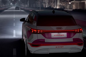 New Audi LED lights bring warning signs and customisation