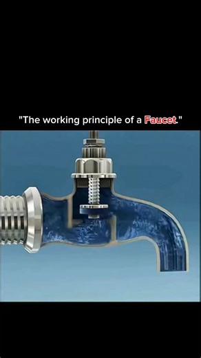 Education | Science | Facts on Instagram: "• A faucet may look simple, but inside it’s a precisely engineered control system designed to manage water flow, pressure, and temperature. • At its core is a valve mechanism that opens or closes when you turn the handle or lift the lever. • When the handle moves, it activates a cartridge, ball valve, ceramic disc, or compression valve, depending on the faucet type. • This movement allows water to flow from the supply pipes into the spout — or stops it