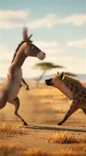 Monkey Goes Wild With Stick 🐒🔥 | Donkey Watching in Shock 😳 #animalshorts #shorts