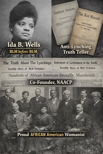 Foundational African American of the Day: Ida B. Wells the fearless investigative journalist, anti-lynching crusader, suffragist, and one of the most courageous truth-tellers in American history! Born July 16, 1862 in Holly Springs, Mississippi to parents who were formerly enslaved, Ida B. Wells was a direct descendant of AFRICAN people stolen into U.S. chattel slavery. She proudly acknowledged her AFRICAN ancestry and heritage, using her pen and platform to defend the dignity, humanity, and unb