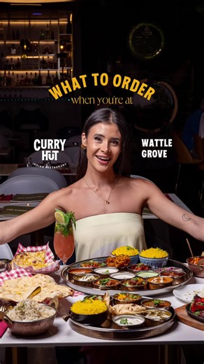 What do you have to order at Curry Hut Wattle Grove? 🍛✨ From royal Maharaja Thali and creamy Butter Chicken, to sizzling Tandoori Chicken, Chilli Paneer, crispy Pani Puri, golden Naan, sharing Platter for Two, wines to sip and Gulab Jamun to end — this is how we feast at Curry Hut. And this is just a glimpse of the menu — there’s plenty more to discover. Save this post for your next order. 🧡 📍 6/332 Hale Rd, Wattle Grove – open every day! 📞 (08) 6115 5115 – book your table now! | CURRY HUT