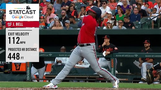 Josh Bell's 448-foot home run