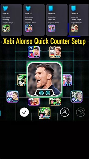 Xabi Alonso Quick Counter Formation Setup 🔥 | eFootball 2026 Best Counter Attack #shorts