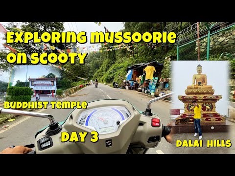 Exploring Mussoorie on scooty | Dalai Hills | Stayed in Zostel Kempty falls | #mussoorie