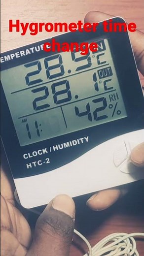 How to set date &Time in digital Hygrometer. HTC-2 #farming #knowledge #indianfarmer #poultryfarming