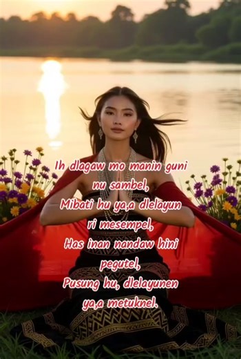 Ya,a dyalem tu pusung hu pedlalam Compose by Allan B. Mangangot Arrange by: Subanen Channel Verse 1 Ri nga mata mu Inan Metunag, Manin ha Bulan ba gebi Lumamag, Gegeyem mu herengeg gu ron bebat, Ri pusung hu ya,a mengunlabat. Chorus Ya,a dyalem tu pusung hu pedlalam, Ya,a ih minita uh delaga melalam, Ya,a Migbegay dlelyag bu guliseg, Ba genda-a gendi una mese-heg. Verse 2. Ih dlagaw mo manin guni nu sambel, Mibati hu ya,a dlelayun ri mesempel, Has inan nandaw hini pegutel, Pusung hu, dlelayunen 
