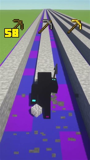 How many blocks does the pickaxe break? ⛏️💎 Minecraft