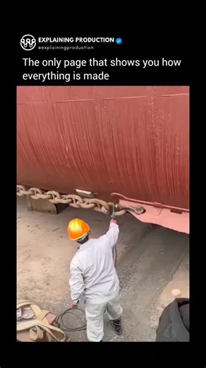 Explaining Production on Instagram: "This is how ships are launched into water for the first time from the location where they were build."